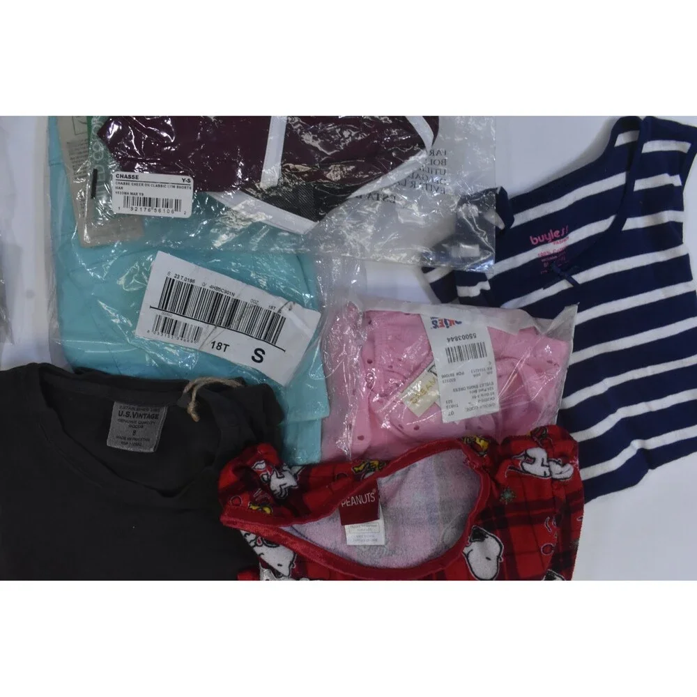 Wholesale Bulk Lot Of 13 Girls Size Small 6/7 Mixed Season Tops Bottoms Dresses